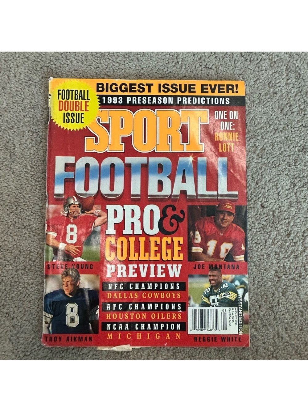 Sport Football 1993 Vintage collectable magazine